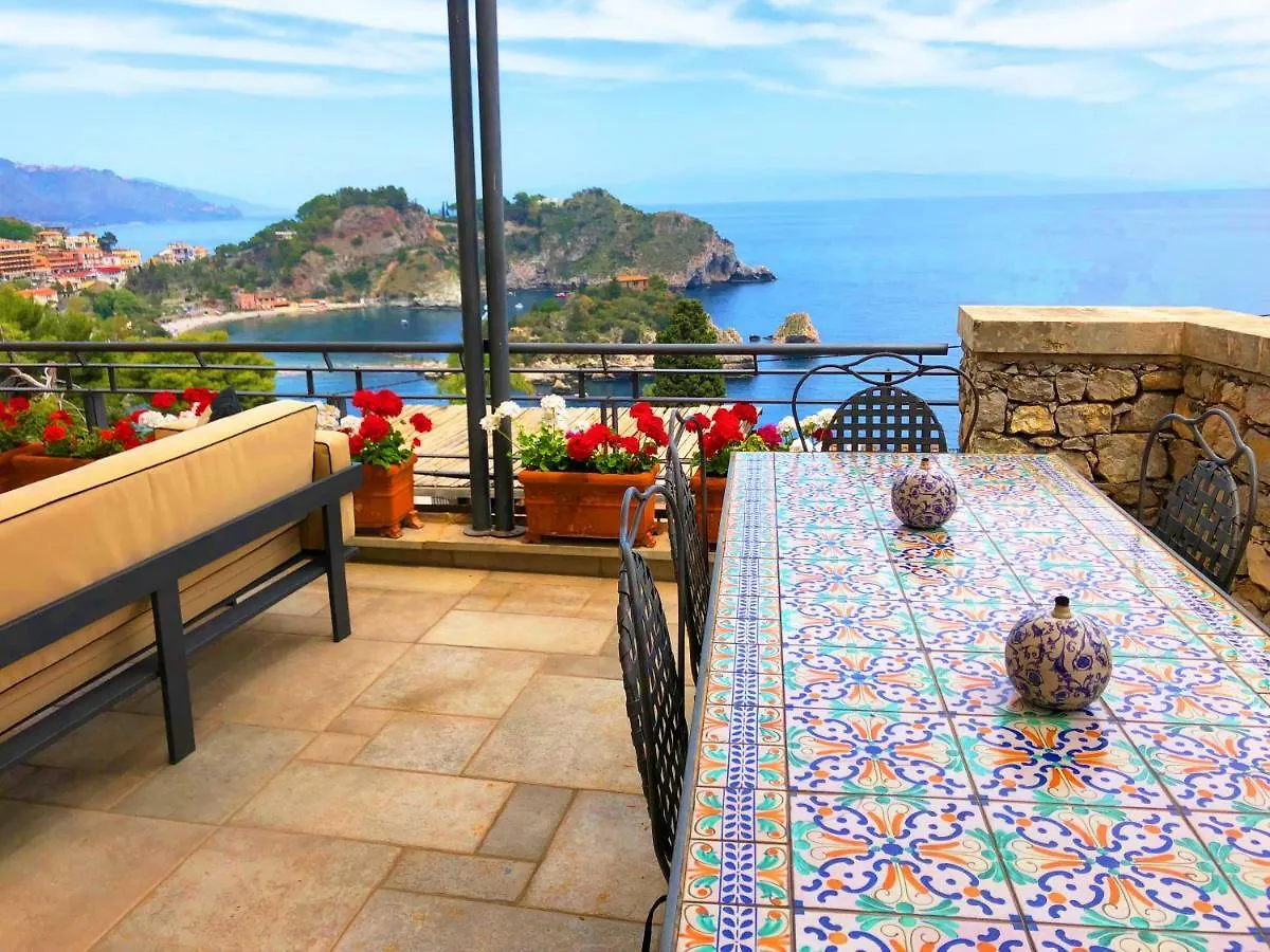 تاورمينا Villa Eleonora Isola Bella Sea View Small Pool + Jacuzzi